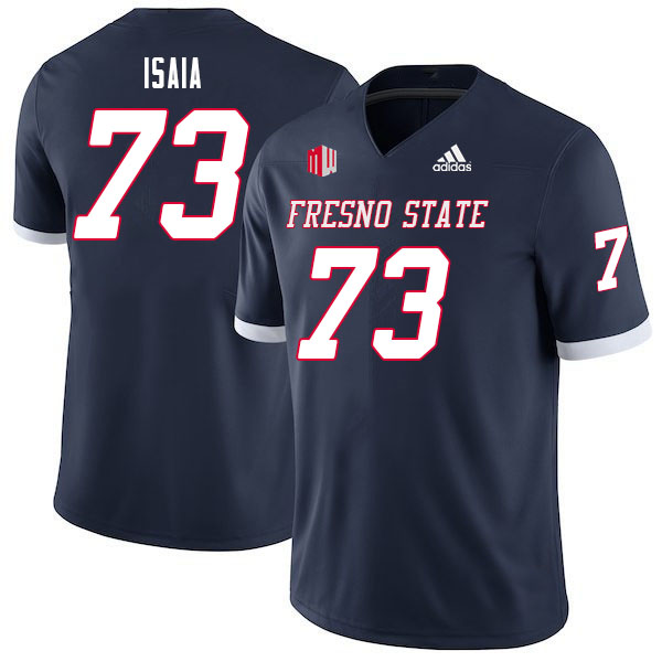 Men #73 Jacob Isaia Fresno State Bulldogs College Football Jerseys Sale-Navy